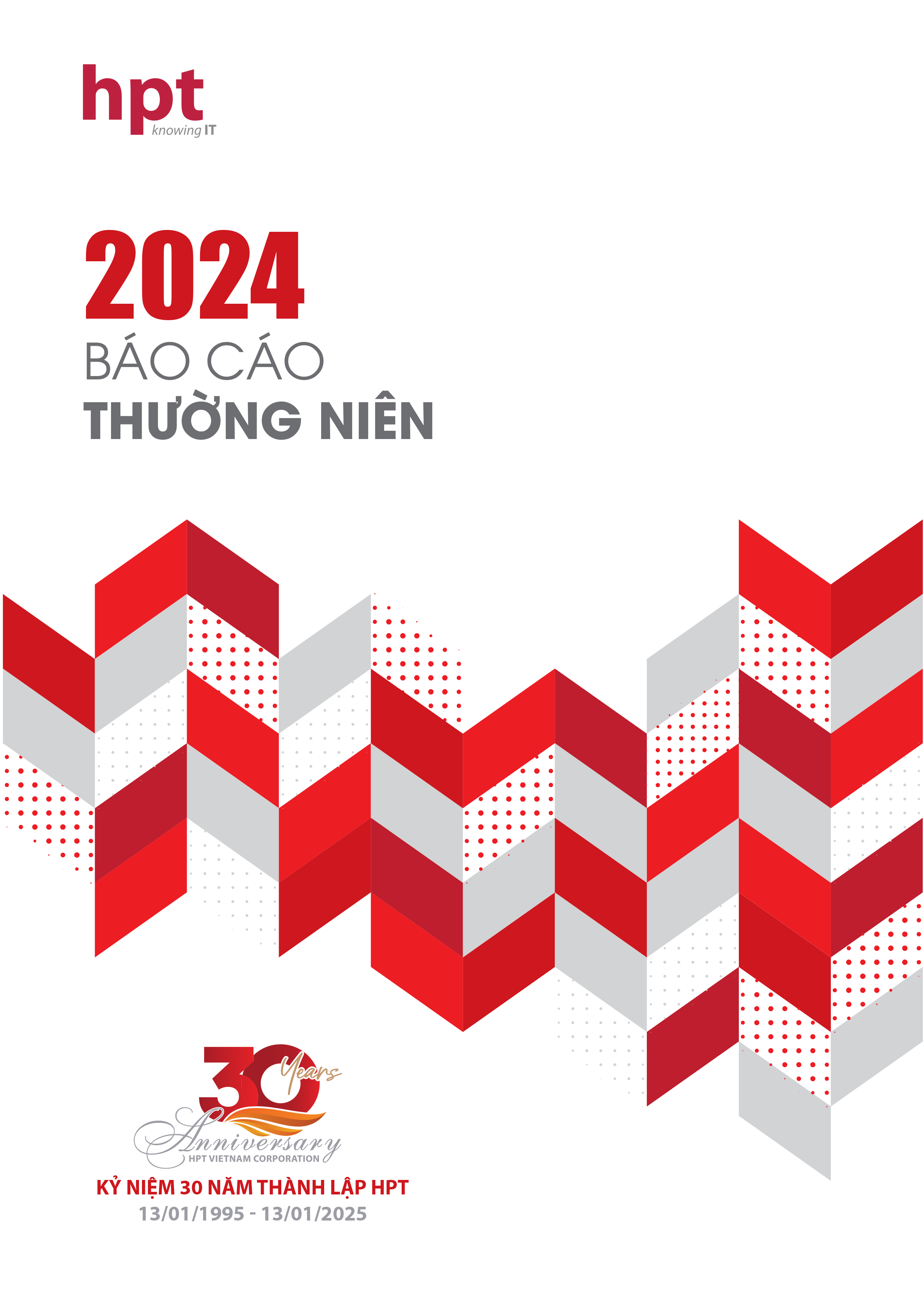 Bìa Báo cáo thường niên 2024 của HPT