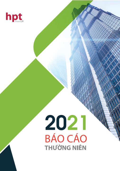 Bìa Báo cáo thường niên 2021 của HPT
